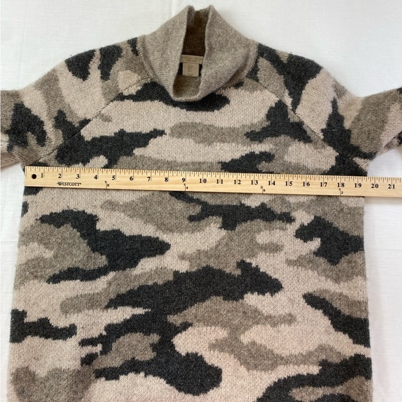 Christian Siriano Women’s NY Camo‎ Sweater Merino Wool Blend Mock Neck Size S - Picture 5 of 10